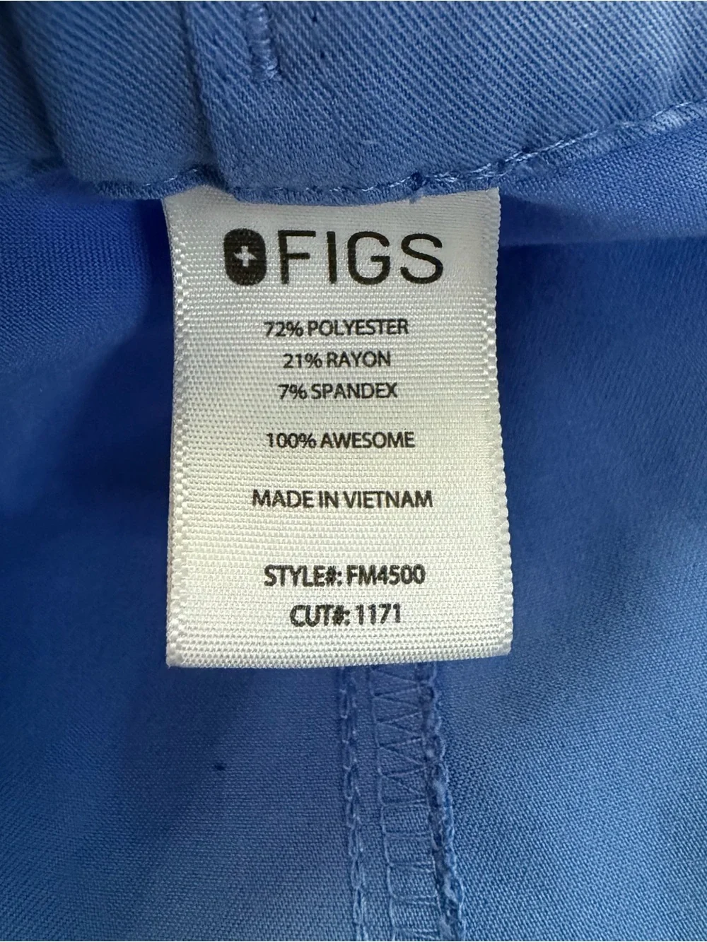 FIGS Pisco Men's Basic Scrub Pants Technical Collection Blue. Size XL